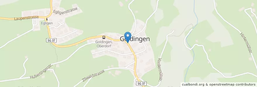 Mapa de ubicacion de Dorfbrunnen en Schweiz/Suisse/Svizzera/Svizra, Sankt Gallen, Wahlkreis See-Gaster, Eschenbach (Sg).
