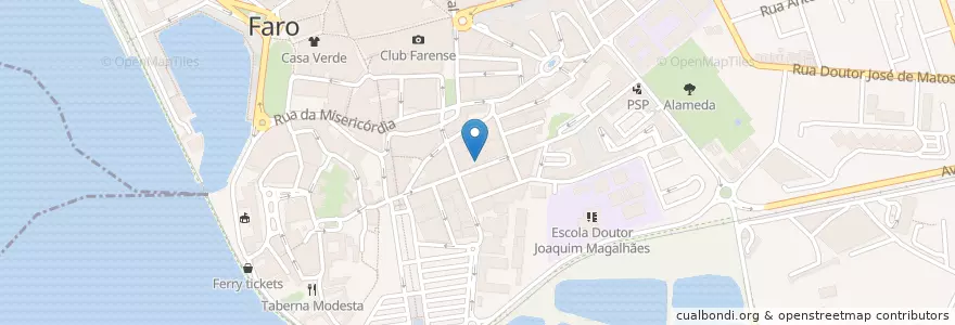 Mapa de ubicacion de Clínica de Ressonância Magnética do Algarve en Portogallo, Algarve, Algarve, Faro, Faro, Faro.