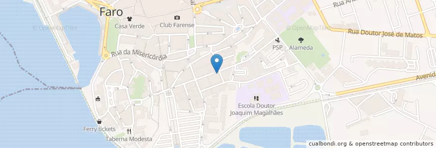 Mapa de ubicacion de Mendes en Portugal, Algarve, Algarve, Faro, Faro, Faro.