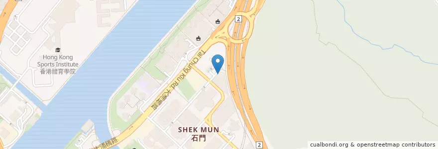Mapa de ubicacion de 綠在沙田 Sha Tin Community Green Station en 中国, 广东省, 香港, 新界, 沙田區.