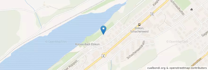 Mapa de ubicacion de Offener Bücherschrank am Rotsee en İsviçre, Luzern, Ebikon.