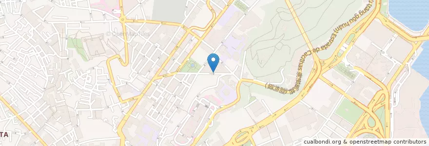 Mapa de ubicacion de 立基藥房 en 中国, マカオ, 広東省, 澳門市, 珠海市, 香洲区.