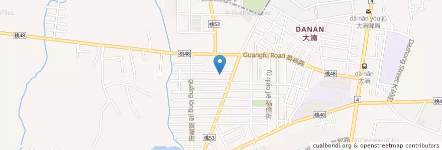 Mapa de ubicacion de 新北朝天宮 en Taiwan, Taoyuan, Bade District.