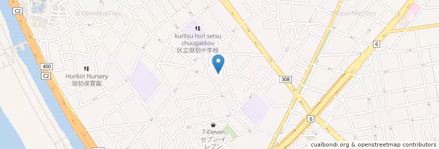 Mapa de ubicacion de 慈眼院 en Japonya, 東京都, 葛飾区.
