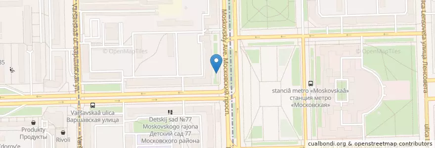 Mapa de ubicacion de Шеф-Кебаб en Russia, Northwestern Federal District, Leningrad Oblast, Saint Petersburg, Московский Район, Округ Пулковский Меридиан.