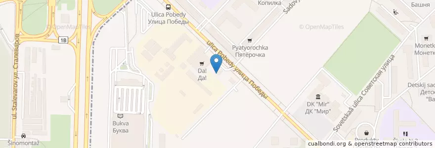 Mapa de ubicacion de Московский Кредитный Банк en Russia, Distretto Federale Centrale, Oblast' Di Mosca, Городской Округ Реутов.