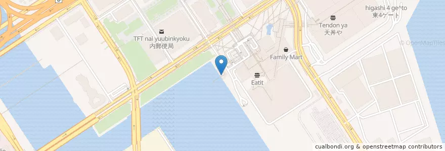 Mapa de ubicacion de 有明客船ターミナル en ژاپن, 東京都, 江東区.