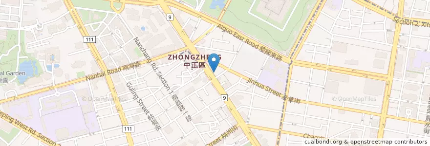 Mapa de ubicacion de 慈聖牙醫 en تايوان, تايبيه الجديدة, تايبيه, 中正區.