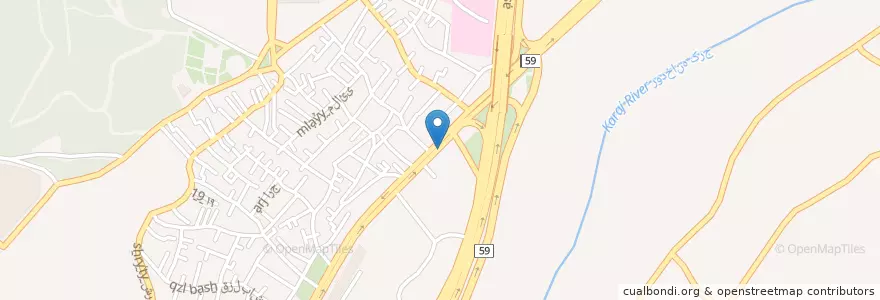 Mapa de ubicacion de داروخانه دکتر توکلی en イラン, アルボルズ, شهرستان کرج, بخش مرکزی شهرستان کرج, کرج.