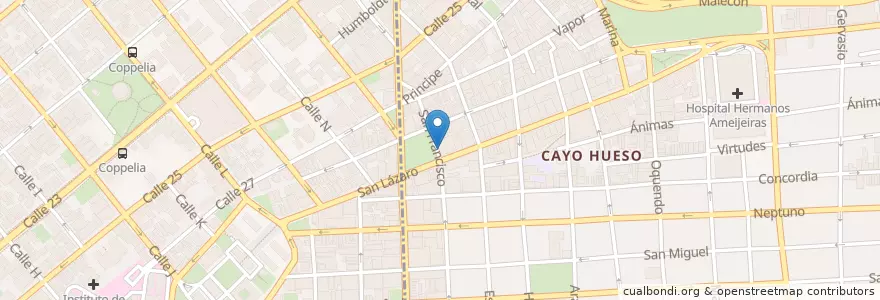 Mapa de ubicacion de Ferlan's Bikes (rental bikes & tours) en Cuba, Havana.