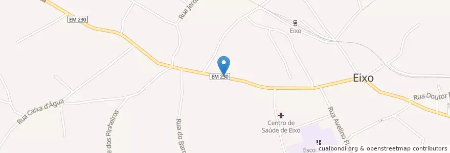 Mapa de ubicacion de Posto CTT Eixo en 포르투갈, Aveiro, Centro, Baixo Vouga, Aveiro, Eixo E Eirol.