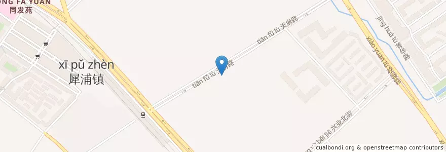 Mapa de ubicacion de 汉堡王 en 中国, 四川省, 成都市, 郫都区 / Pidu, 犀浦街道.