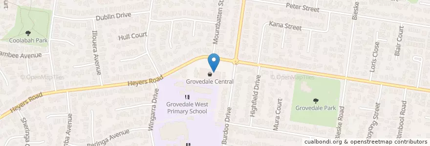 Mapa de ubicacion de Joey's Place en Austrália, Victoria, City Of Greater Geelong.