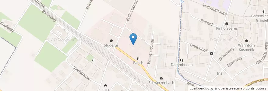Mapa de ubicacion de Klinik Pyramide Schwerzenbach en Switzerland, Zürich, Bezirk Uster, Schwerzenbach.