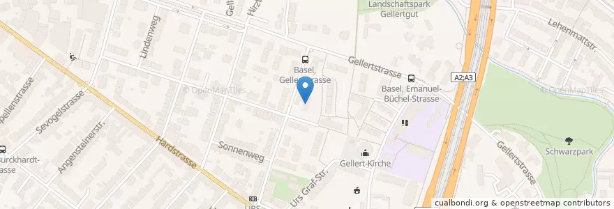 Mapa de ubicacion de Palliativzentrum Hildegard en Switzerland, Basel-Stadt, Basel.
