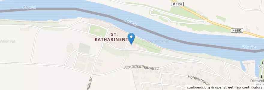 Mapa de ubicacion de Klinik St. Katharinental en ドイツ, Verwaltungsgemeinschaft Gottmadingen, バーデン＝ヴュルテンベルク州, Bezirk Frauenfeld, Regierungsbezirk Freiburg, Landkreis Konstanz.