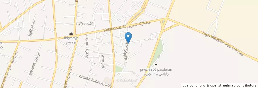 Mapa de ubicacion de مدرسه دخترانه آیین معرفت en Iran, Téhéran, شهرستان تهران, Téhéran, بخش مرکزی شهرستان تهران.