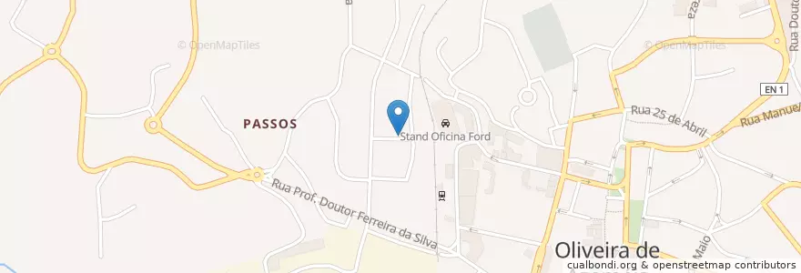 Mapa de ubicacion de Ecoponto en 葡萄牙, Aveiro, 北部大區, Área Metropolitana Do Porto, Oliveira De Azeméis, Oliveira De Azeméis, Santiago De Riba-Ul, Ul, Macinhata Da Seixa E Madail.