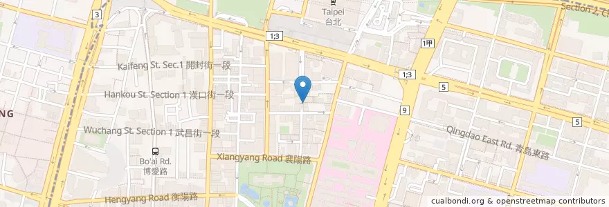 Mapa de ubicacion de 勝十蘭 en تایوان, 新北市, تایپه, 中正區.