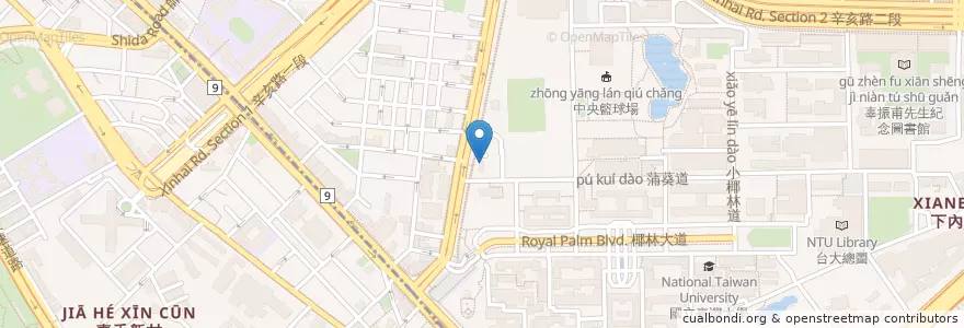 Mapa de ubicacion de 找到咖啡 en تايوان, تايبيه الجديدة, تايبيه.