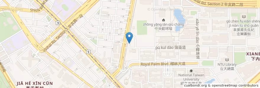 Mapa de ubicacion de 好時光咖啡 en Тайвань, Новый Тайбэй, Тайбэй.