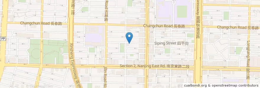 Mapa de ubicacion de 易易海南雞飯 en 臺灣, 新北市, 臺北市, 中山區.