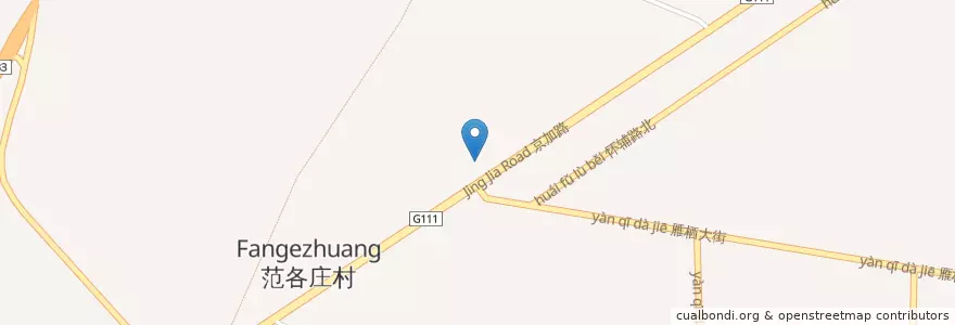 Mapa de ubicacion de 江湖烧烤骨头馆家常菜 en Cina, Pechino, Hebei, 怀柔区 / Huairou.