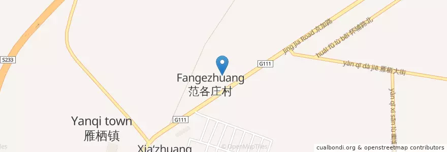 Mapa de ubicacion de 小懒羊涮肉怀柔店 en الصين, بكين, خبي, 怀柔区 / Huairou.