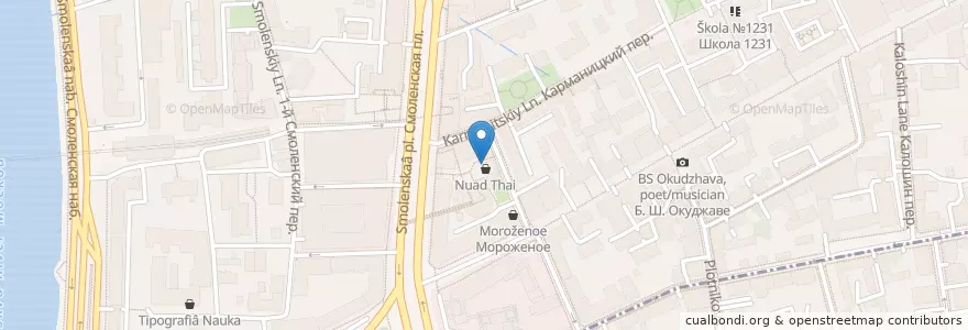 Mapa de ubicacion de Boxberry en Russia, Distretto Federale Centrale, Москва, Центральный Административный Округ, Район Арбат.