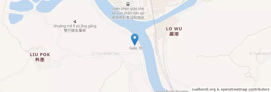Mapa de ubicacion de 得月樓警崗 Tak Yuet Lau Police Post en Китай, Гонконг, Гуандун, Новые Территории, 北區 North District.