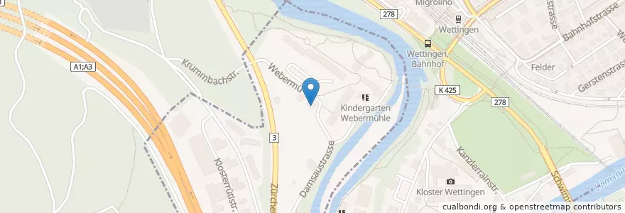 Mapa de ubicacion de Casa Colonial - Bar & AVO Lounge en سوئیس, Aargau, Bezirk Baden.