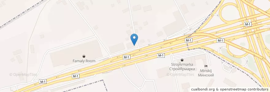 Mapa de ubicacion de Тандырная en ロシア, 中央連邦管区, モスクワ州, Одинцовский Городской Округ.