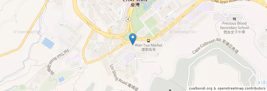 Mapa de ubicacion de Doris Chui School of Ballet en China, Guangdong, Hong Kong, Hong Kong Island, New Territories, Eastern District.
