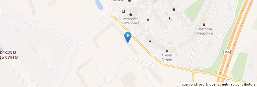 Mapa de ubicacion de Стрижка собак en Rusia, Distrito Federal Central, Óblast De Moscú, Городской Округ Домодедово.
