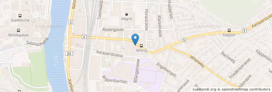 Mapa de ubicacion de Le Figaro en Switzerland, Solothurn, Amtei Olten-Gösgen, Bezirk Olten, Olten.