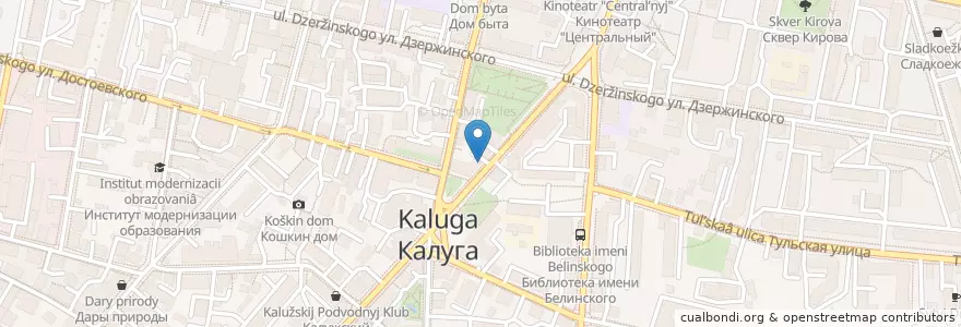 Mapa de ubicacion de Бургер-Бар ЗАЧЁТКА en Rusya Federasyonu, Центральный Федеральный Округ, Kaluga Oblastı, Городской Округ Калуга.