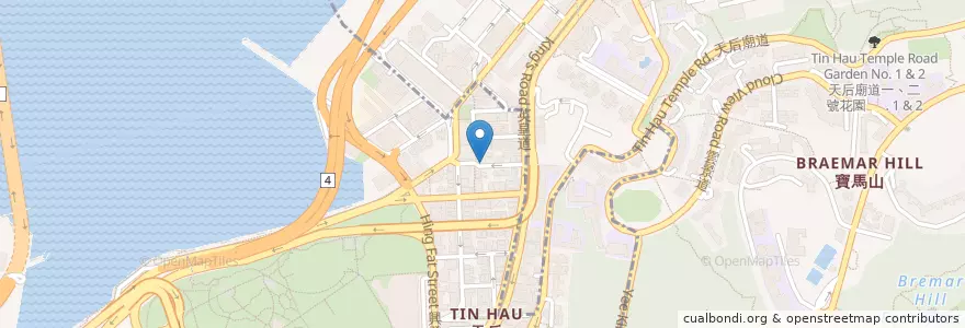 Mapa de ubicacion de 火車頭冰室 en 中国, 広東省, 香港, 香港島, 新界, 灣仔區 Wan Chai District.