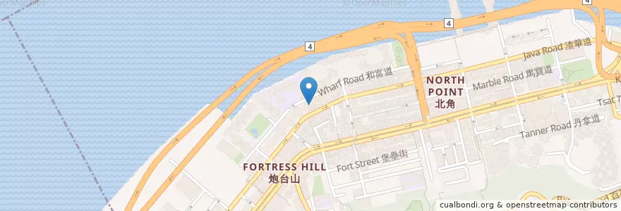 Mapa de ubicacion de 新福記酒家 en Китай, Гуандун, Гонконг, Гонконг, Новые Территории, 東區 Eastern District.