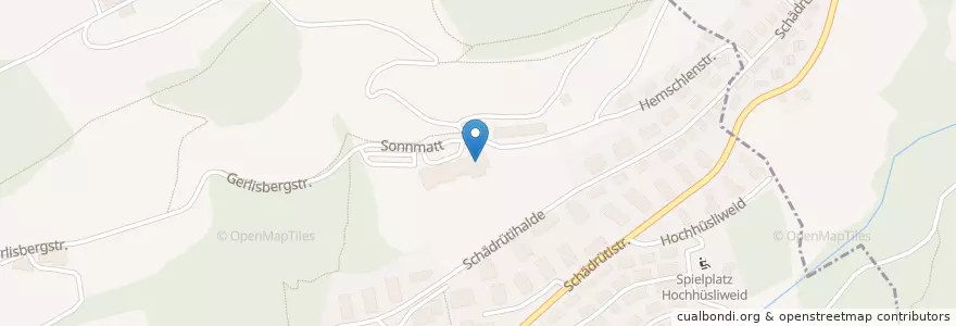 Mapa de ubicacion de RehaClinic Sonnmatt en Suiza, Lucerna.