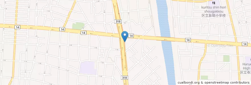 Mapa de ubicacion de すき屋 en 일본, 도쿄도, 江戸川区.