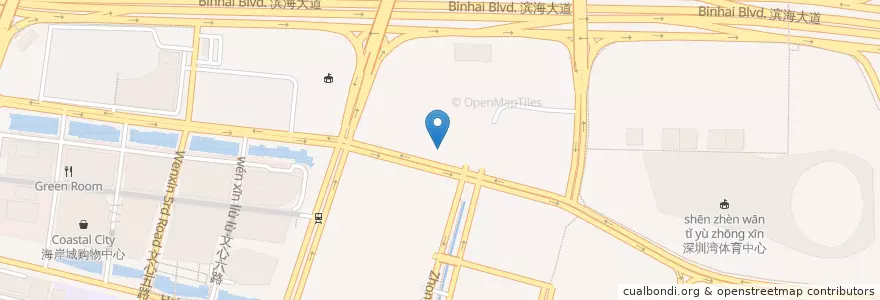 Mapa de ubicacion de 肯德基 en 中国, 广东省, 深圳市, 南山区, 粤海街道.