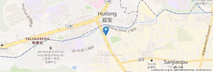 Mapa de ubicacion de 巷子口水煎包 en 타이완, 신베이 시, 수린 구.
