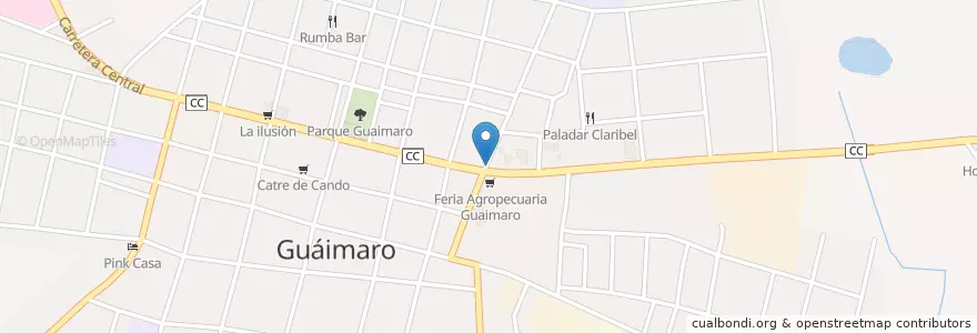 Mapa de ubicacion de Estacionamiento en Куба, Камагуэй, Guáimaro, Ciudad De Guaimaro.