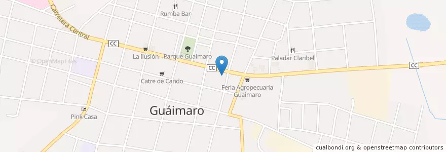 Mapa de ubicacion de UJC en 쿠바, Camagüey, Guáimaro, Ciudad De Guaimaro.