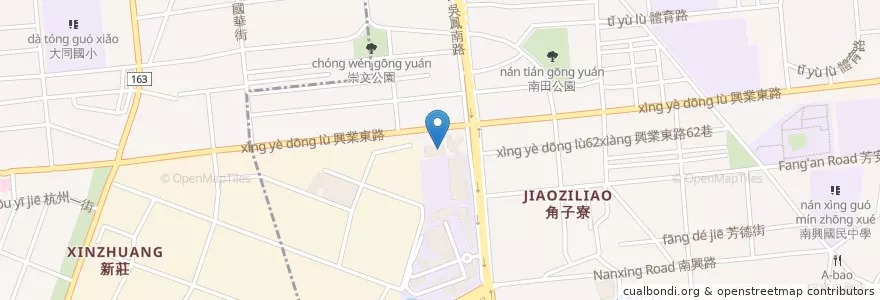 Mapa de ubicacion de 嘉義興業路郵局 en Tayvan, 臺灣省, 嘉義市, 嘉義縣, 東區.