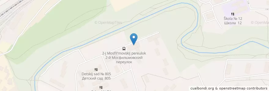Mapa de ubicacion de Горздрав en Russia, Distretto Federale Centrale, Москва, Западный Административный Округ, Район Дорогомилово, Район Раменки.