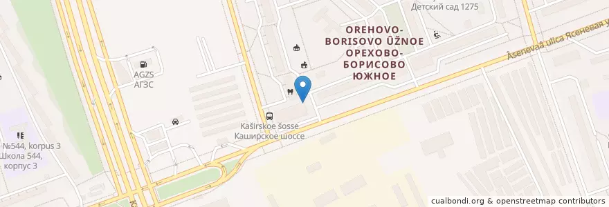 Mapa de ubicacion de Алкомаркет en Russia, Central Federal District, Moscow, Southern Administrative Okrug, Orekhovo-Borisovo Yuzhnoye District.
