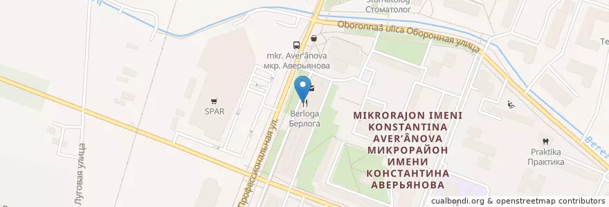 Mapa de ubicacion de Берлога en Rusia, Distrito Federal Central, Óblast De Moscú, Дмитровский Городской Округ.