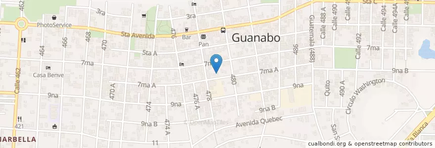 Mapa de ubicacion de Consultorio #4 en كوبا, La Habana, Habana Del Este.