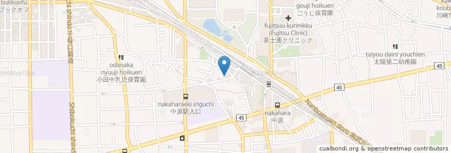 Mapa de ubicacion de 清華楼 (Seikaro) en Japon, Préfecture De Kanagawa, Kawasaki, 中原区.
